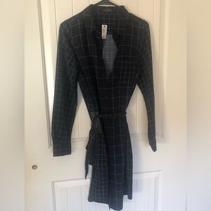 Navy Blue plaid dress